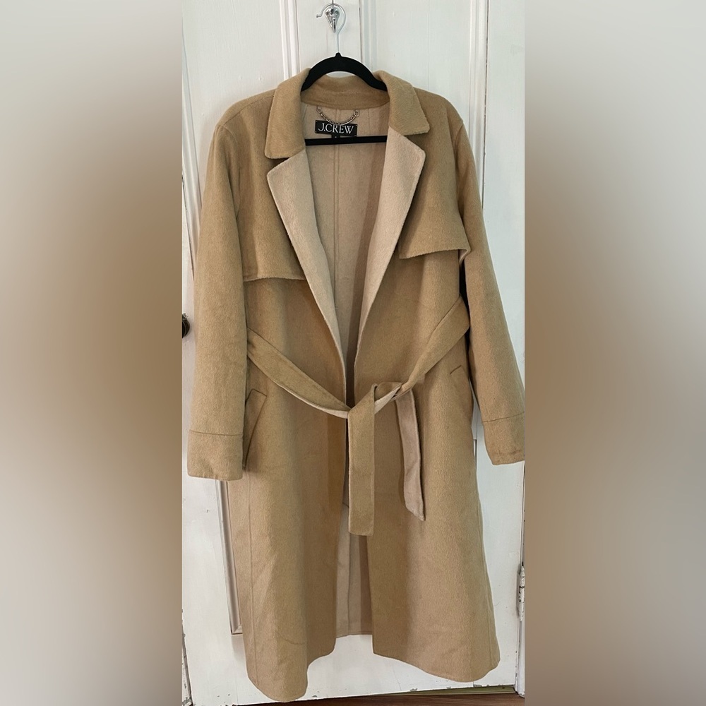 J Crew Harriet Trench Coat | Khaki Honey | Women’s Size XL - Picture 7 of 7